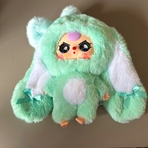 Baby Three Bunny Returns Mint Green Authentic Keychain Bag Charm Plush